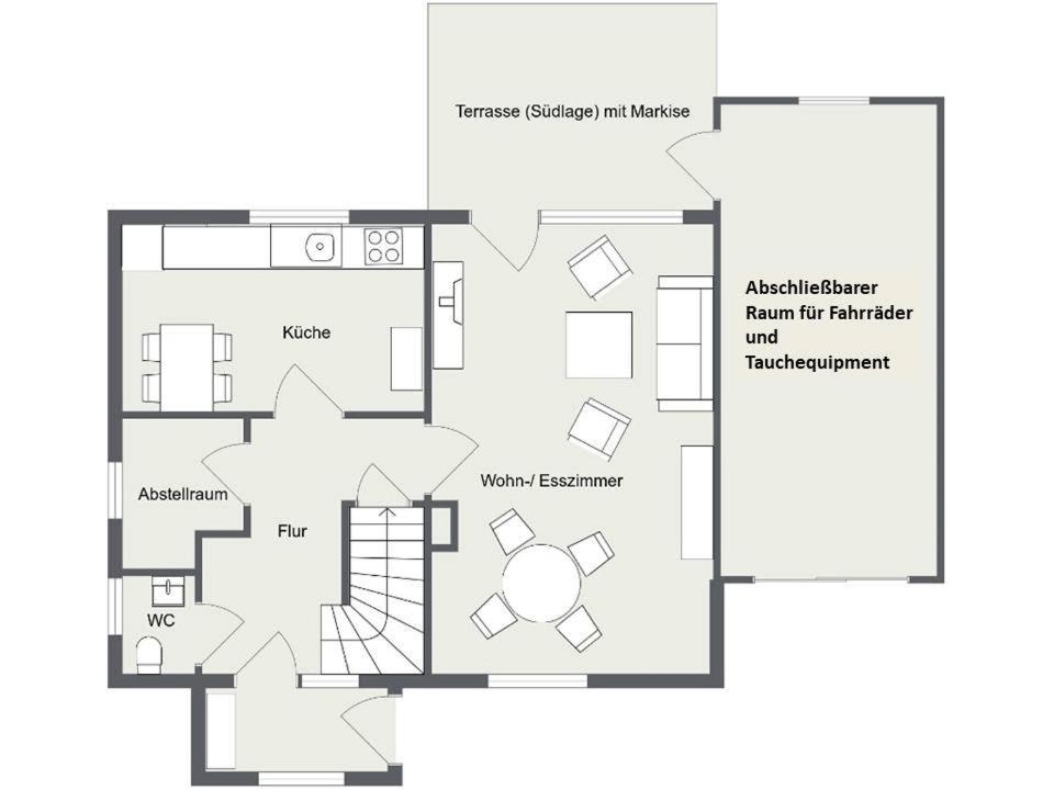 Ferienhaus Gartenstrasse Osten Esterno foto